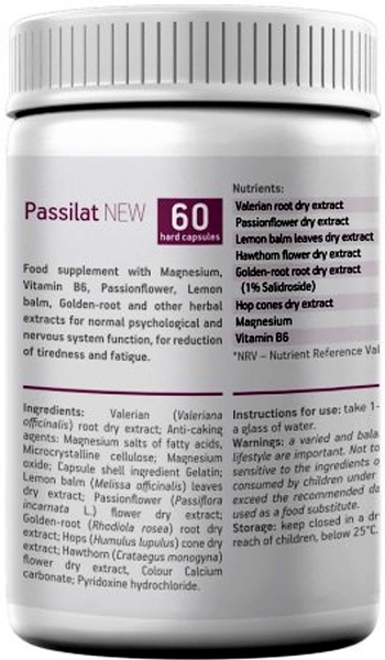 Passilat — calms the nerves, helps the heart