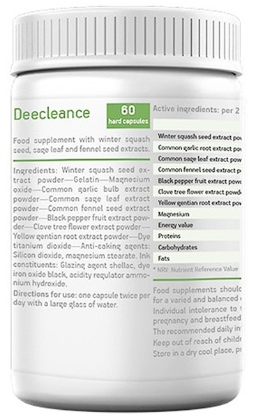 Deecleance — antihelminthic supplement